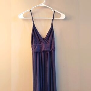 Women’s Elegant Comfy Cute Purple Spaghetti Strap Dress by COCO USA